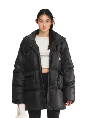 Space Down Jacket In Black