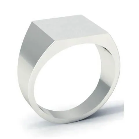 Square Face Signet Ring - 14mm x 12mm