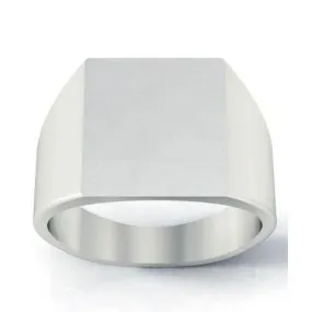 Square Face Signet Ring - 14mm x 12mm