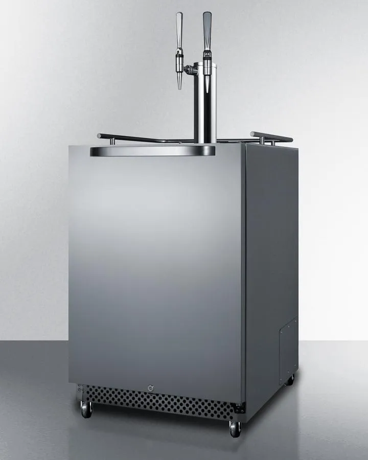 Summit SBC695OSNCFTWIN 24" Wide Built-in Outdoor Nitro-infused Coffee Kegerator