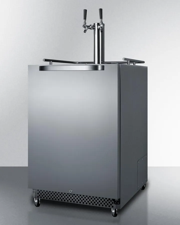 Summit SBC695OSTWIN 24" Wide Built-in Outdoor Kegerator