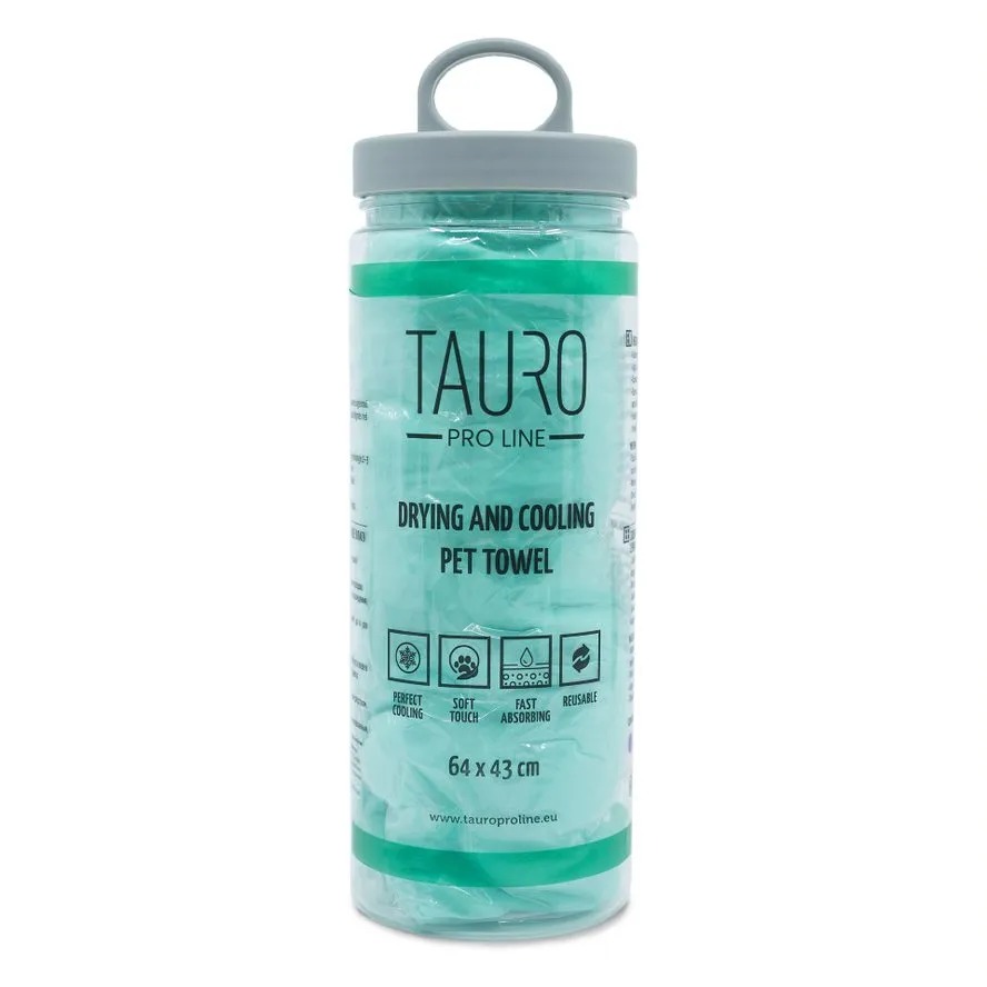 Tauro Pro Line Super Absorbent and Cooling Pet Towel, 25.2x17 in