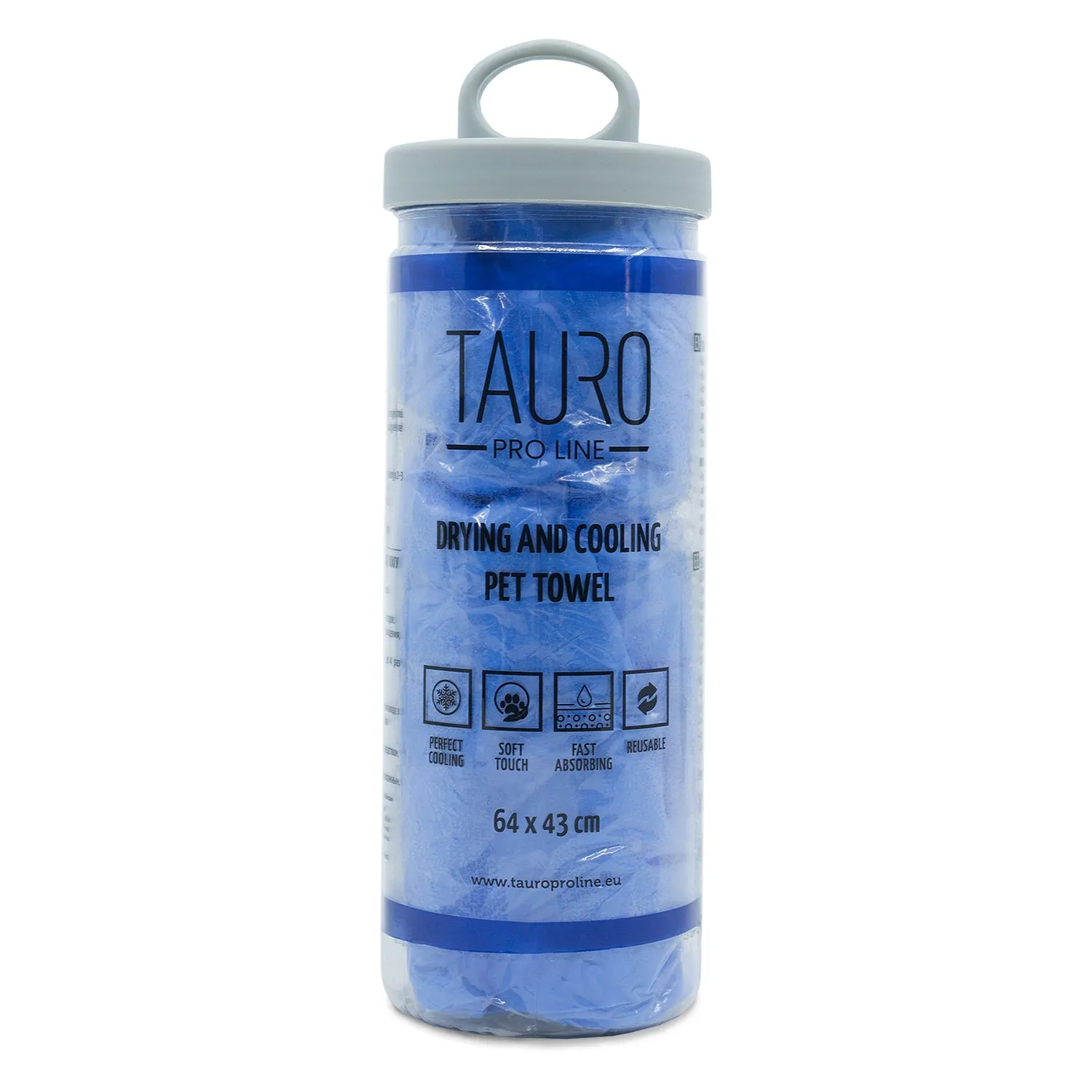 Tauro Pro Line Super Absorbent and Cooling Pet Towel, 25.2x17 in