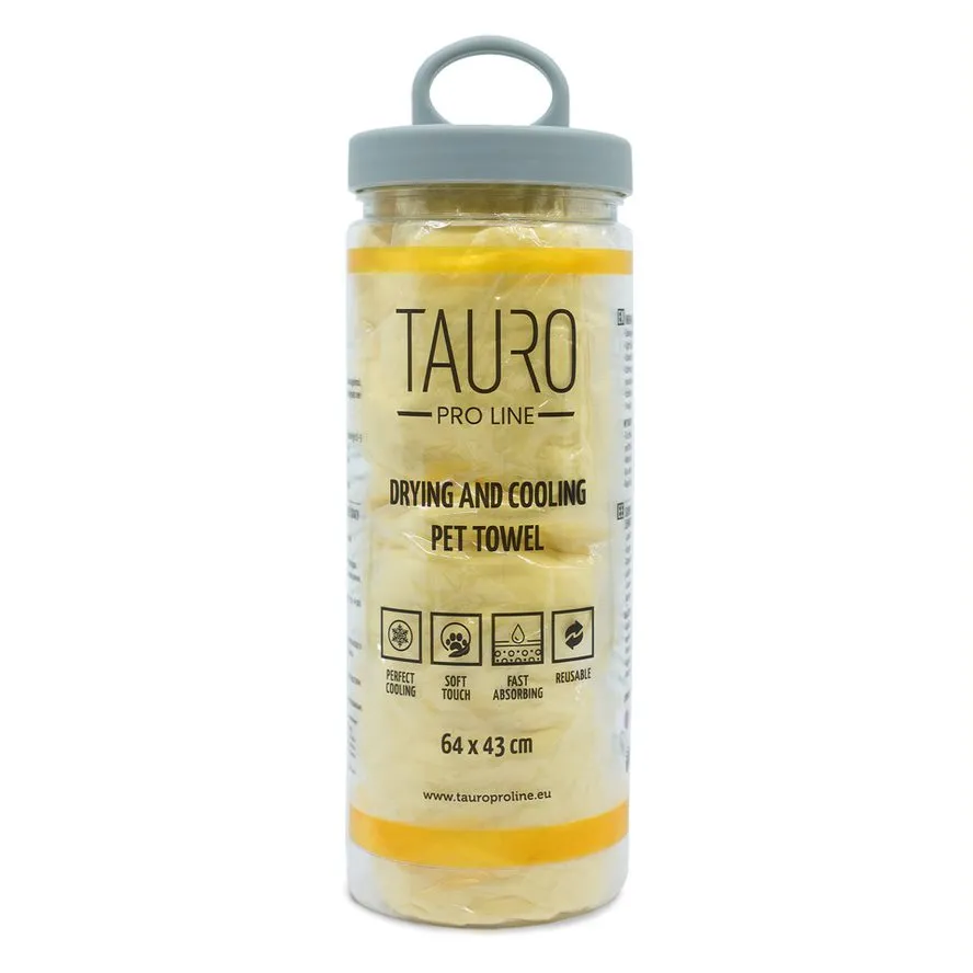 Tauro Pro Line Super Absorbent and Cooling Pet Towel, 25.2x17 in