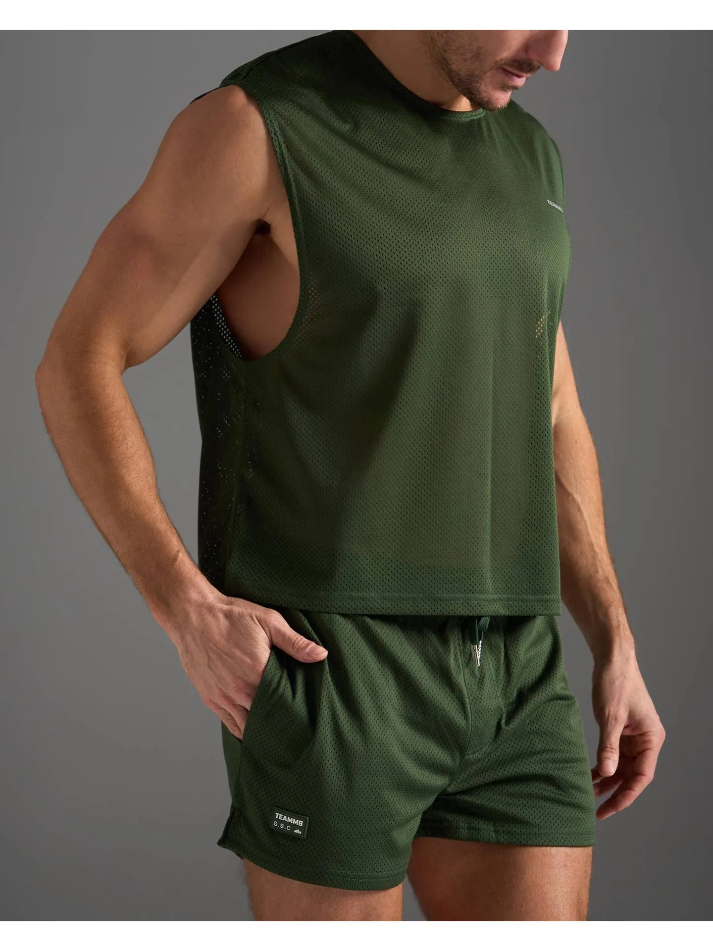 TEAMM8 S.S.C. Muscle Tank - Forest Green