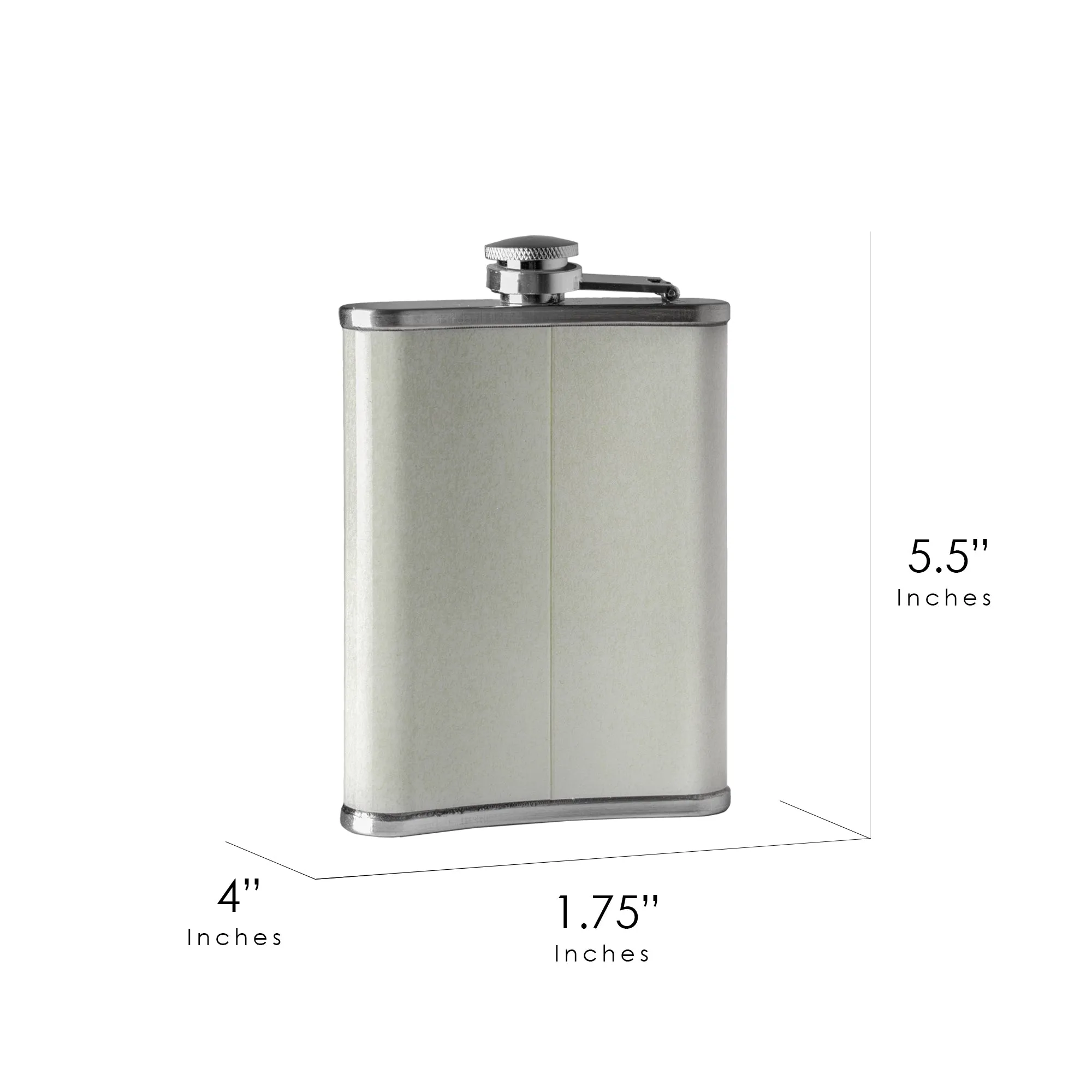 Texas Hold’em Stainless Steel 8 oz Liquor Flask