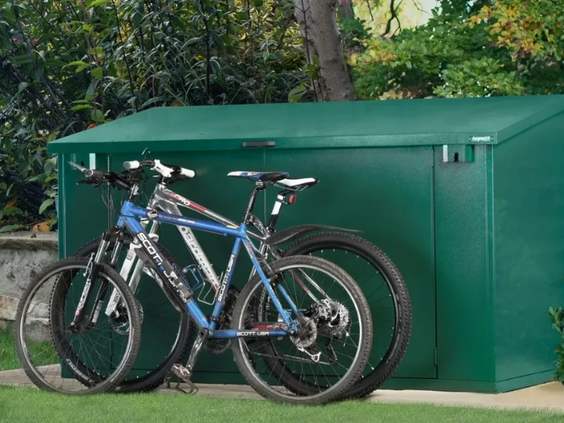 The Access Plus Metal Bike Storage Shed - Store 4 bikes