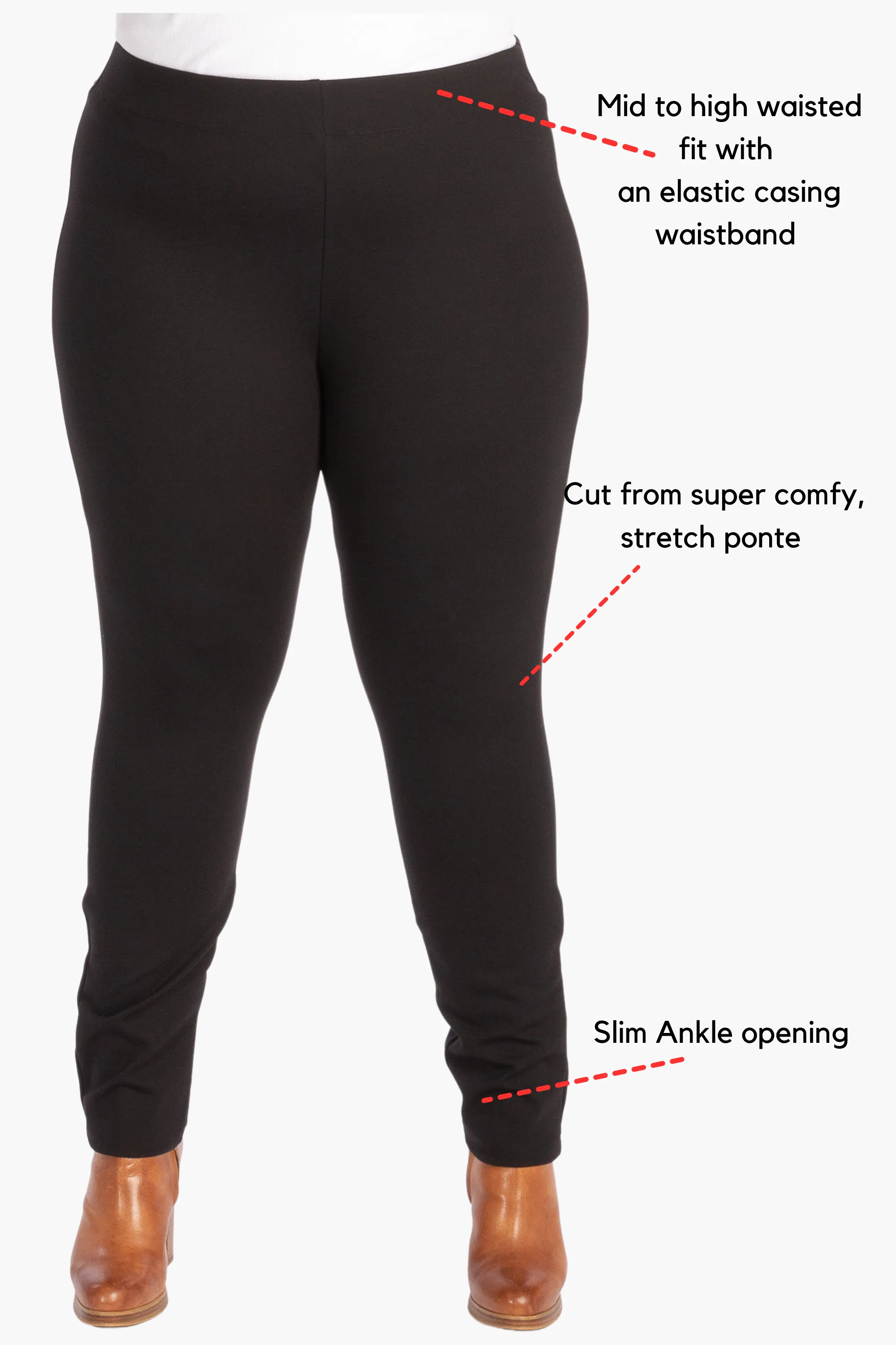 The Essential Ponte Legging - Black