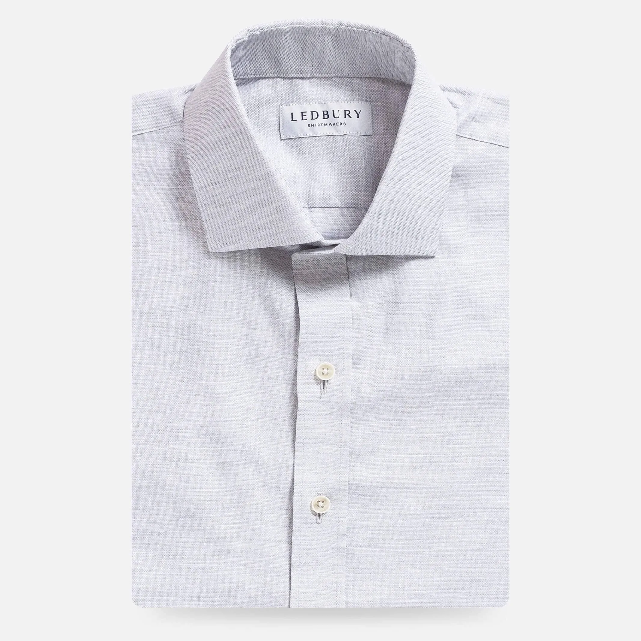 The Light Grey Brompton Mouline Custom Shirt