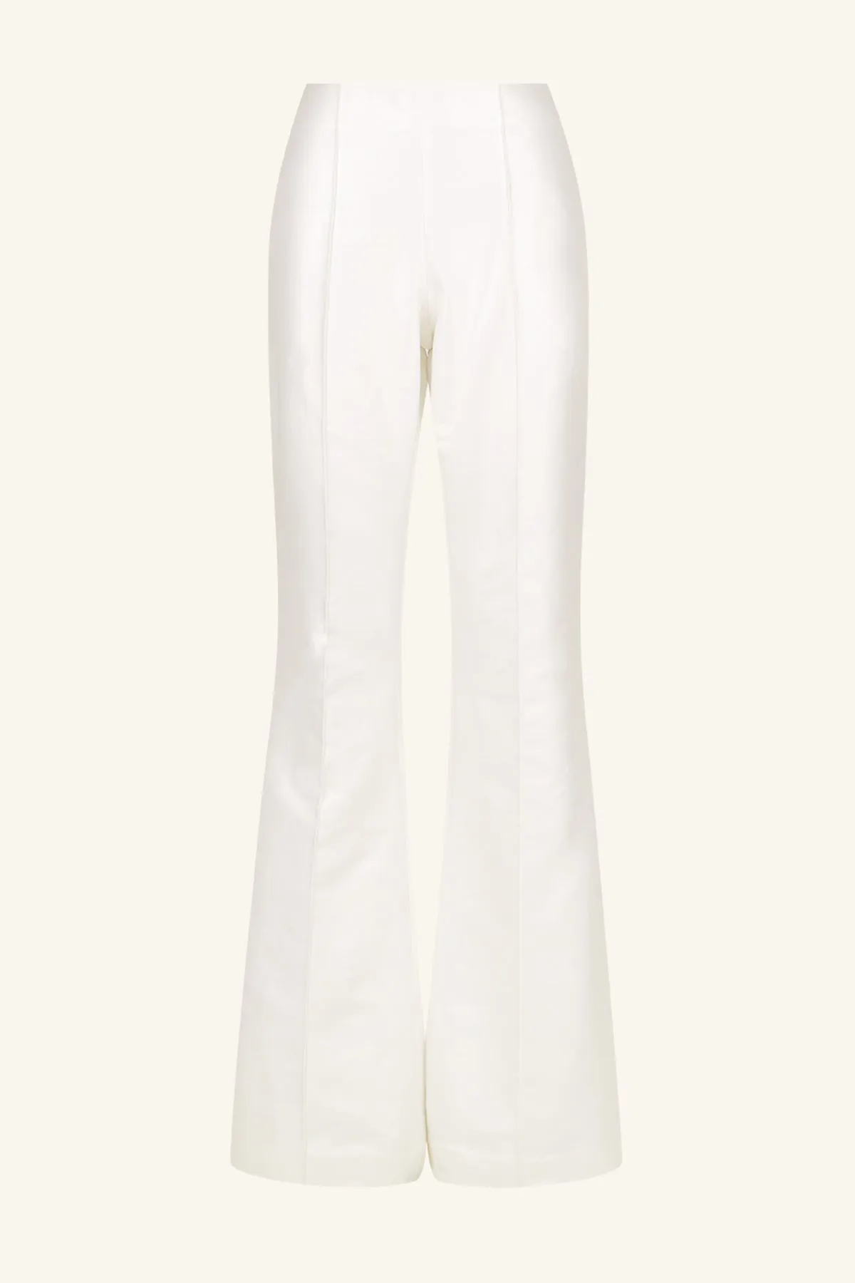 THEA PINTUCK FLARED PANT - IVORY