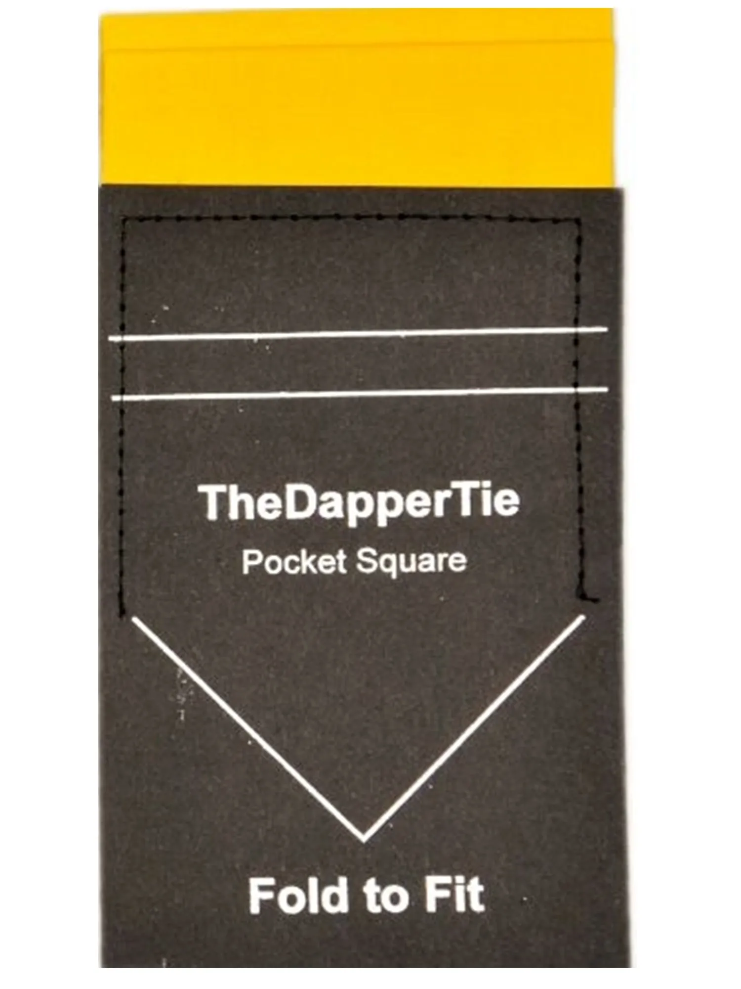 TheDapperTie - Men's Solid Color Satin Flat Double Toned Pre Folded Pocket Square on Card