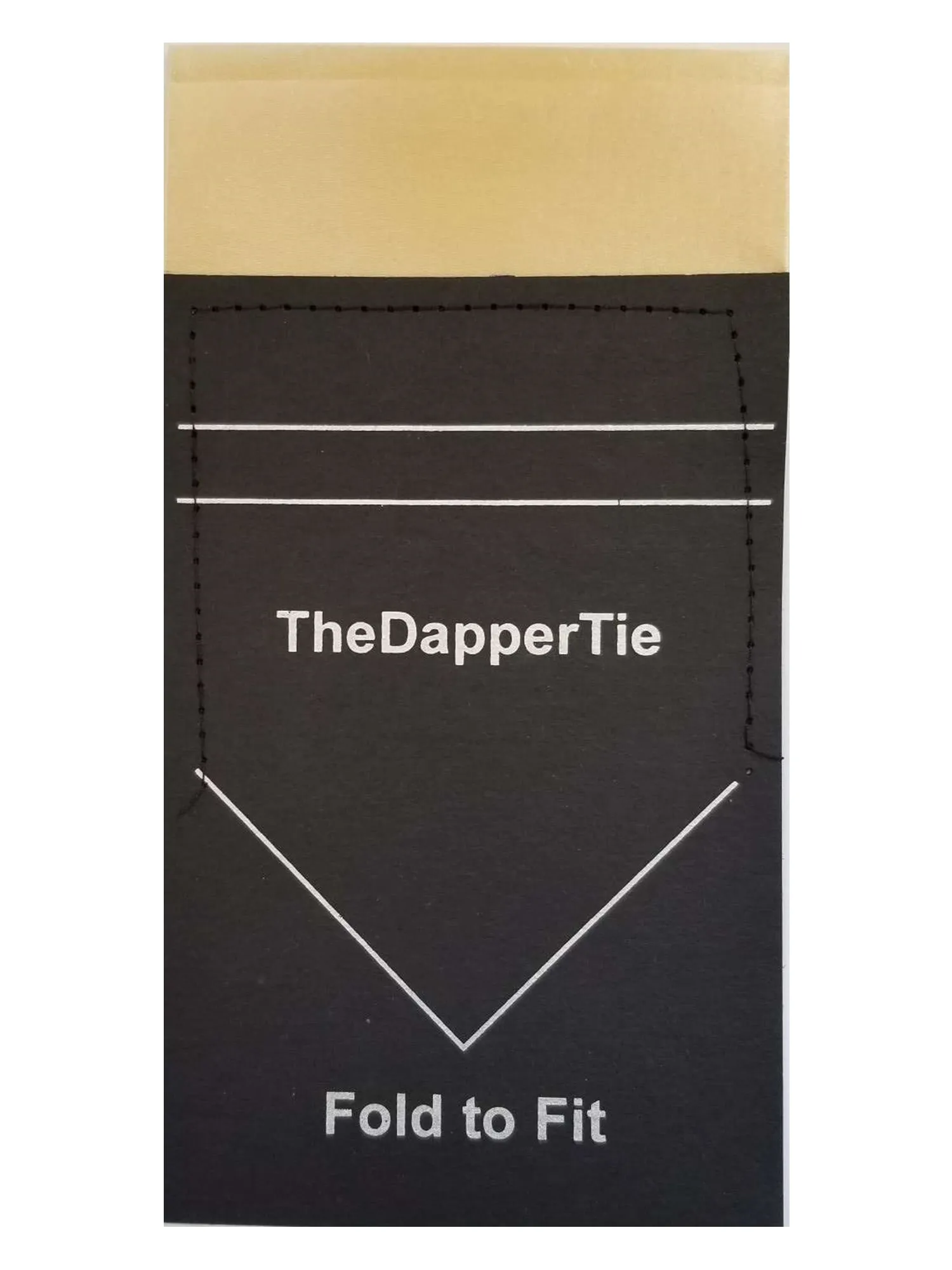 TheDapperTie - Men's Solid Color Satin Flat Double Toned Pre Folded Pocket Square on Card