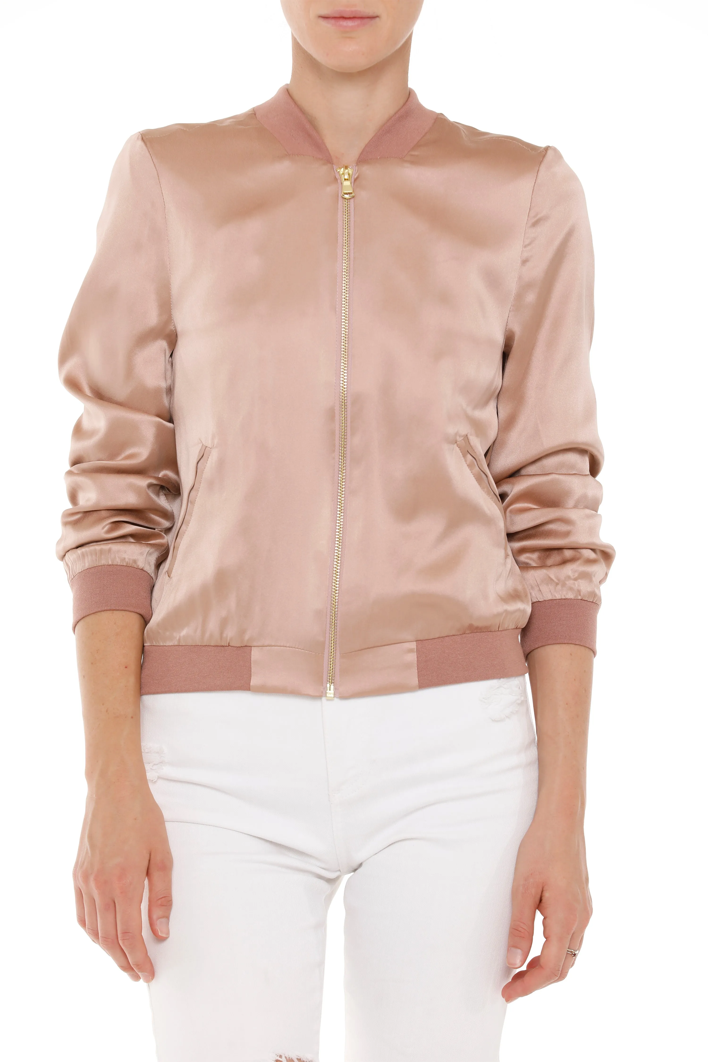 Tokyo Silk Jacket | Blush