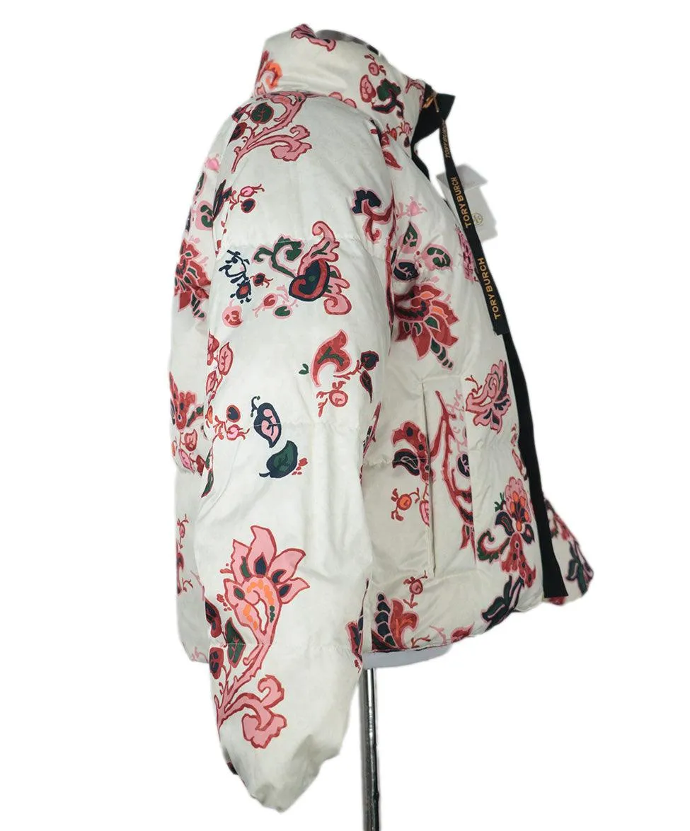 Tory Burch Floral Reversible Coat sz 6