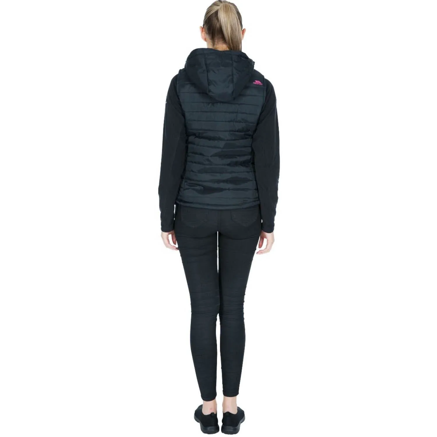 Trespass L Black Aretha Womens Hooded Padded Gilet