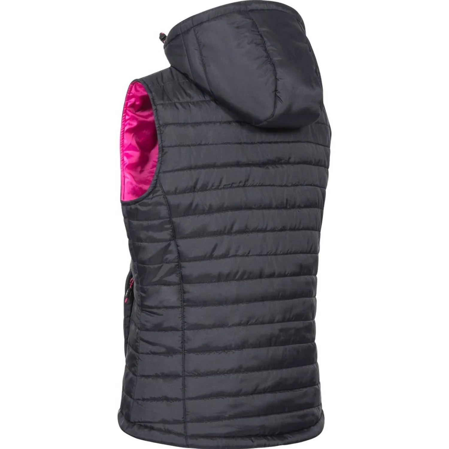 Trespass L Black Aretha Womens Hooded Padded Gilet