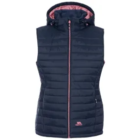 Trespass L Navy Rose Aretha Women's Hooded Padded Gilet