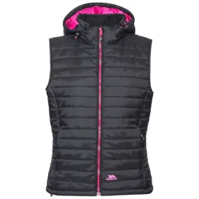 Trespass M Black Aretha Womens Hooded Padded Gilet