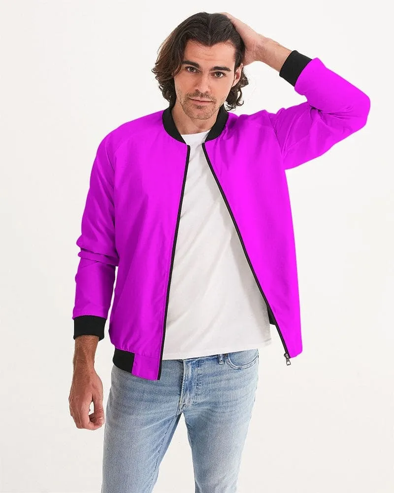 Uniquely You Men's Bomber Jacket / Fuschia Pink