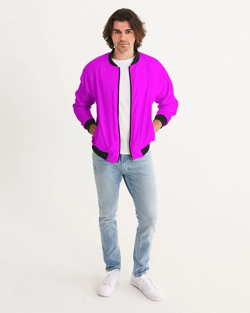 Uniquely You Men's Bomber Jacket / Fuschia Pink