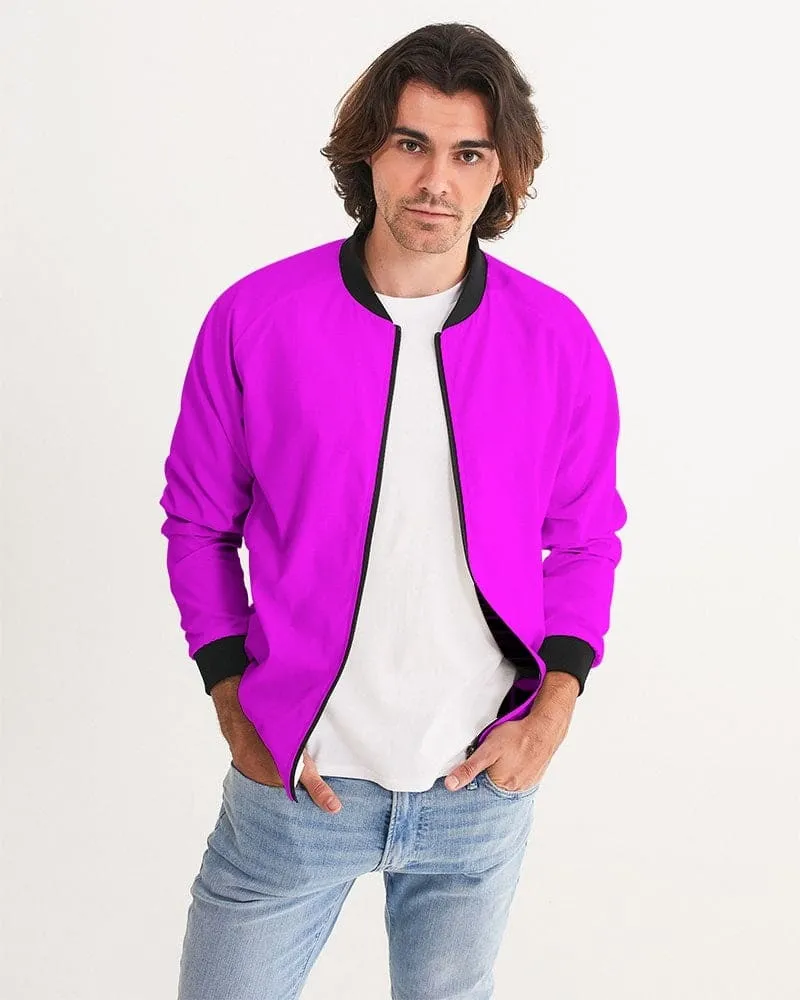 Uniquely You Men's Bomber Jacket / Fuschia Pink