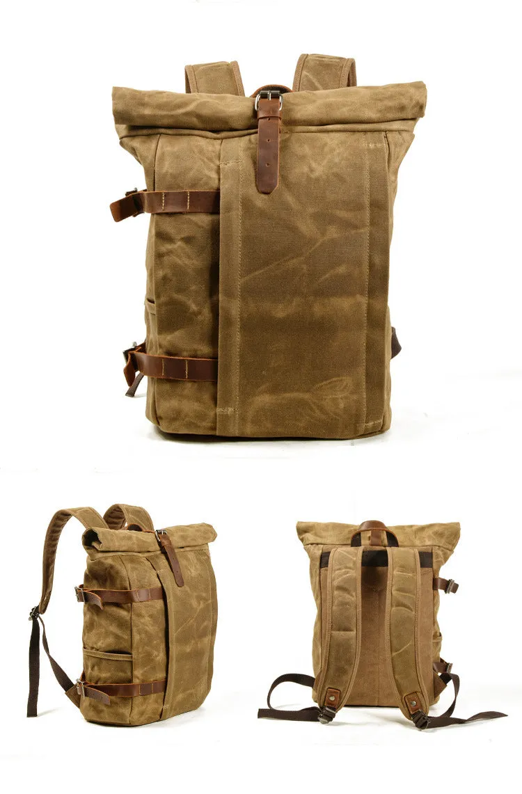 Urban Rider Premium Oil Waxed Canvas Backpack