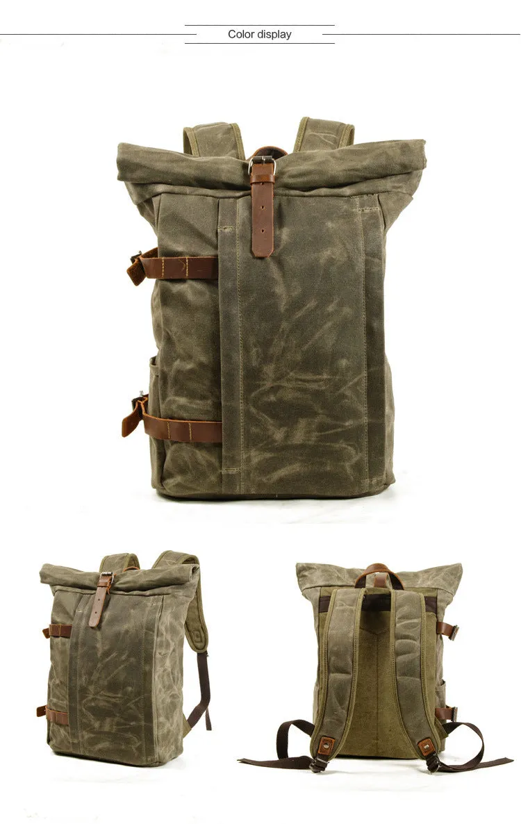 Urban Rider Premium Oil Waxed Canvas Backpack