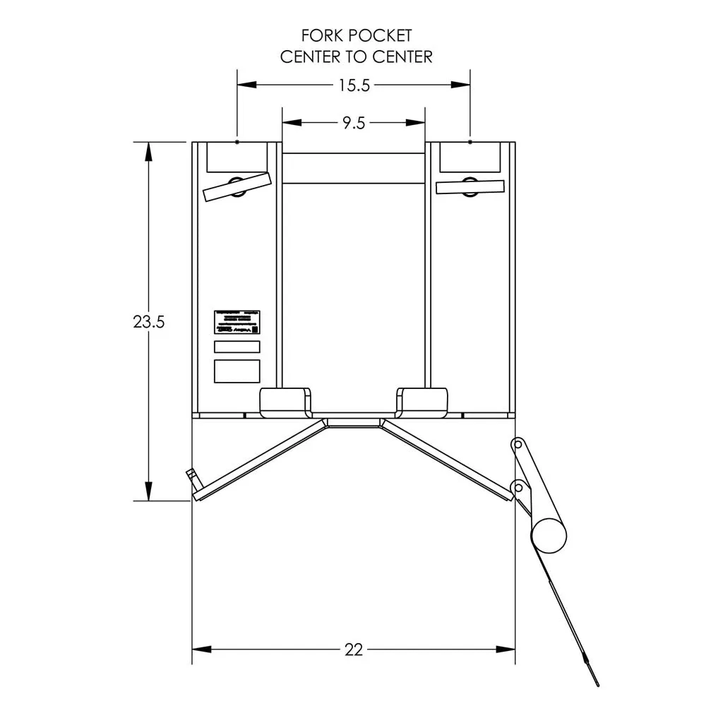 Valley Craft Universal Drum Grabber Forklift Attachments