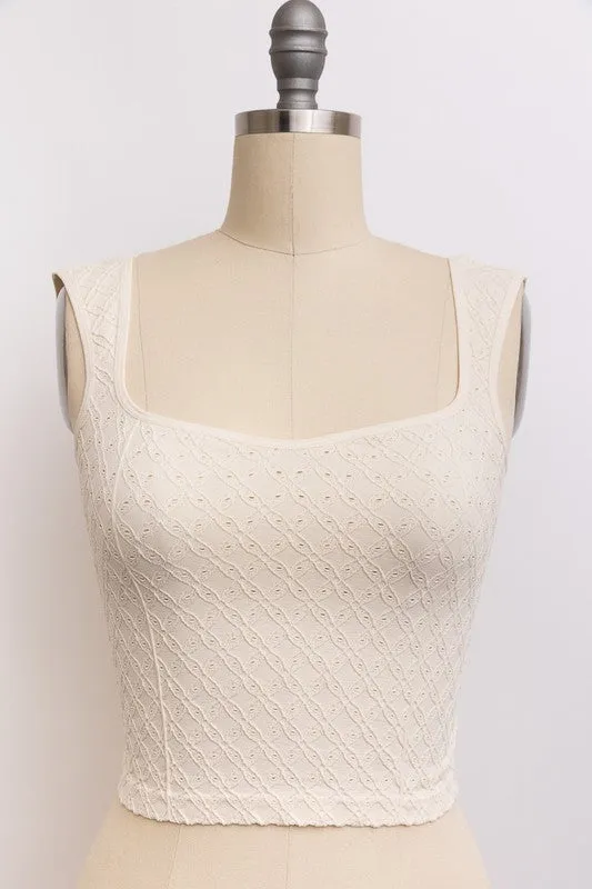 Valley Eyelet Tank Top