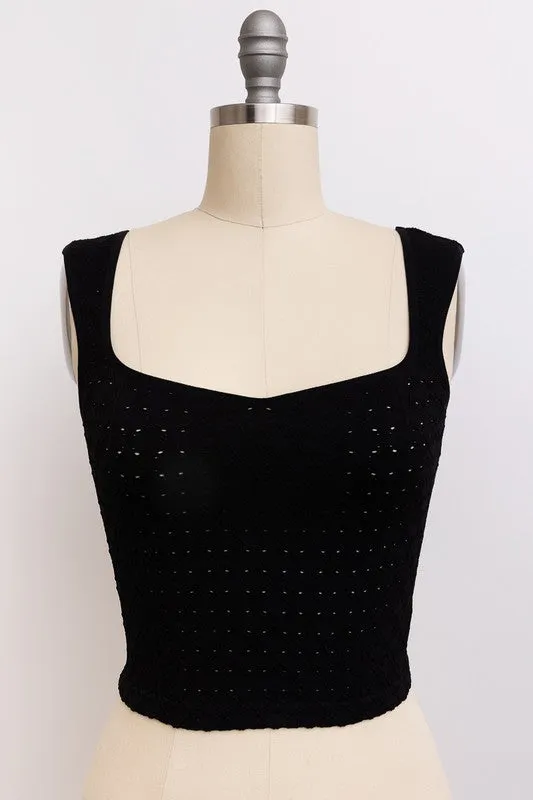 Valley Eyelet Tank Top