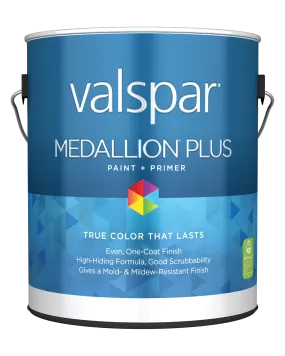 Valspar Medallion® Plus Interior Paint and Primer (1 Quart, Ultra White Base 1, Eggshell)