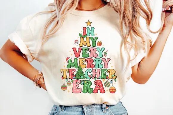 Very Merry Teacher Era | Teacher Christmas Shirt