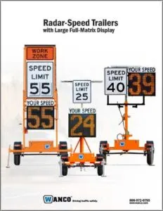 Wanco Folding Frame Radar-Speed Trailers