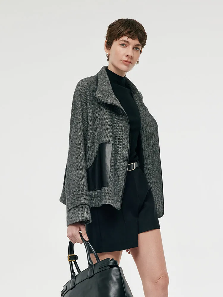 Washable Wool Women Boxy Coat