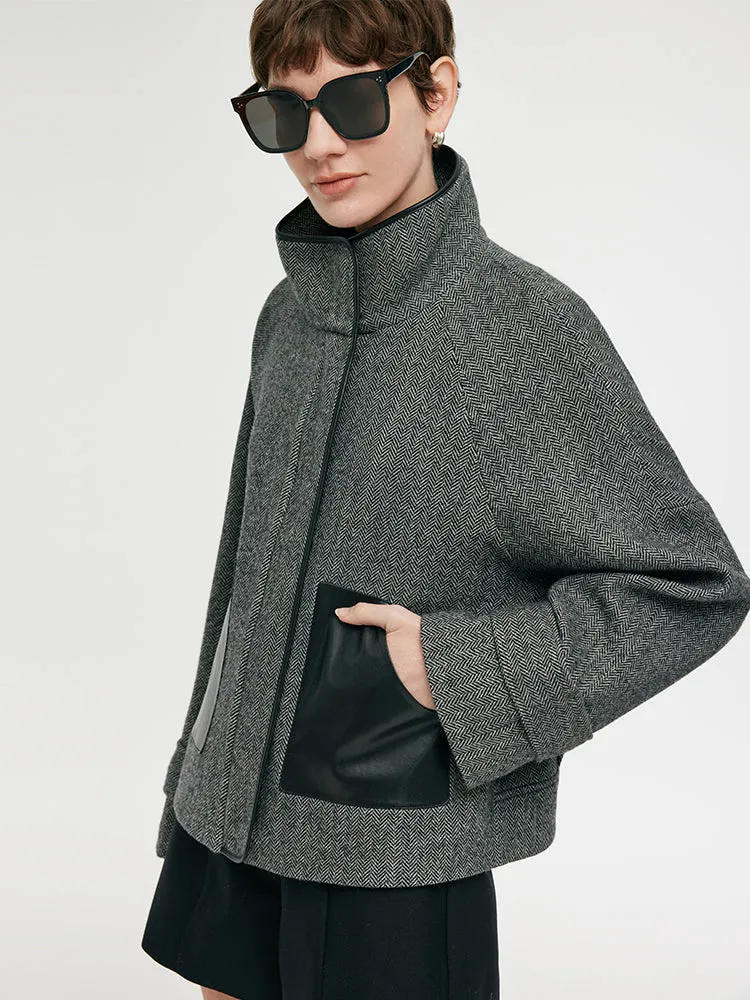 Washable Wool Women Boxy Coat