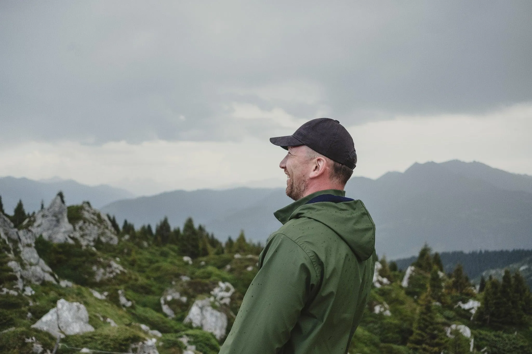 Waterproof Coat with Wool - Khaki