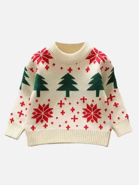 White Wonderland Warmer Cardigan & Christmas Sweater for Kids