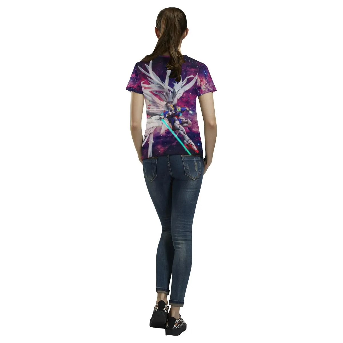 Wing Gundam All Over Print T-Shirt - Womens