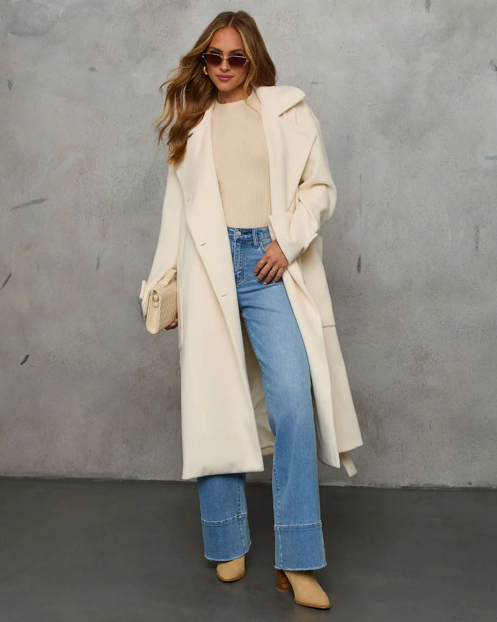 Winter Retreat Belted Wool Coat