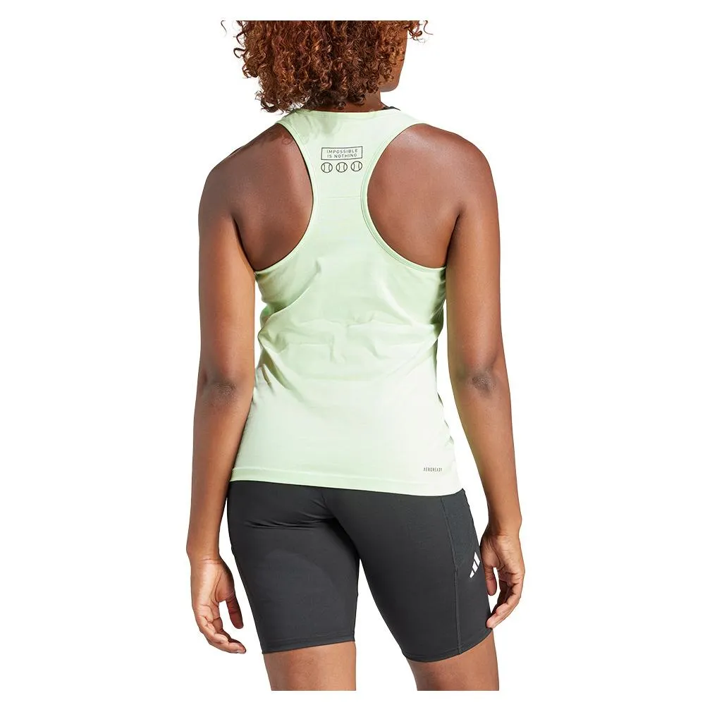 Women's Graphic Tennis Tank Semi Green Spark