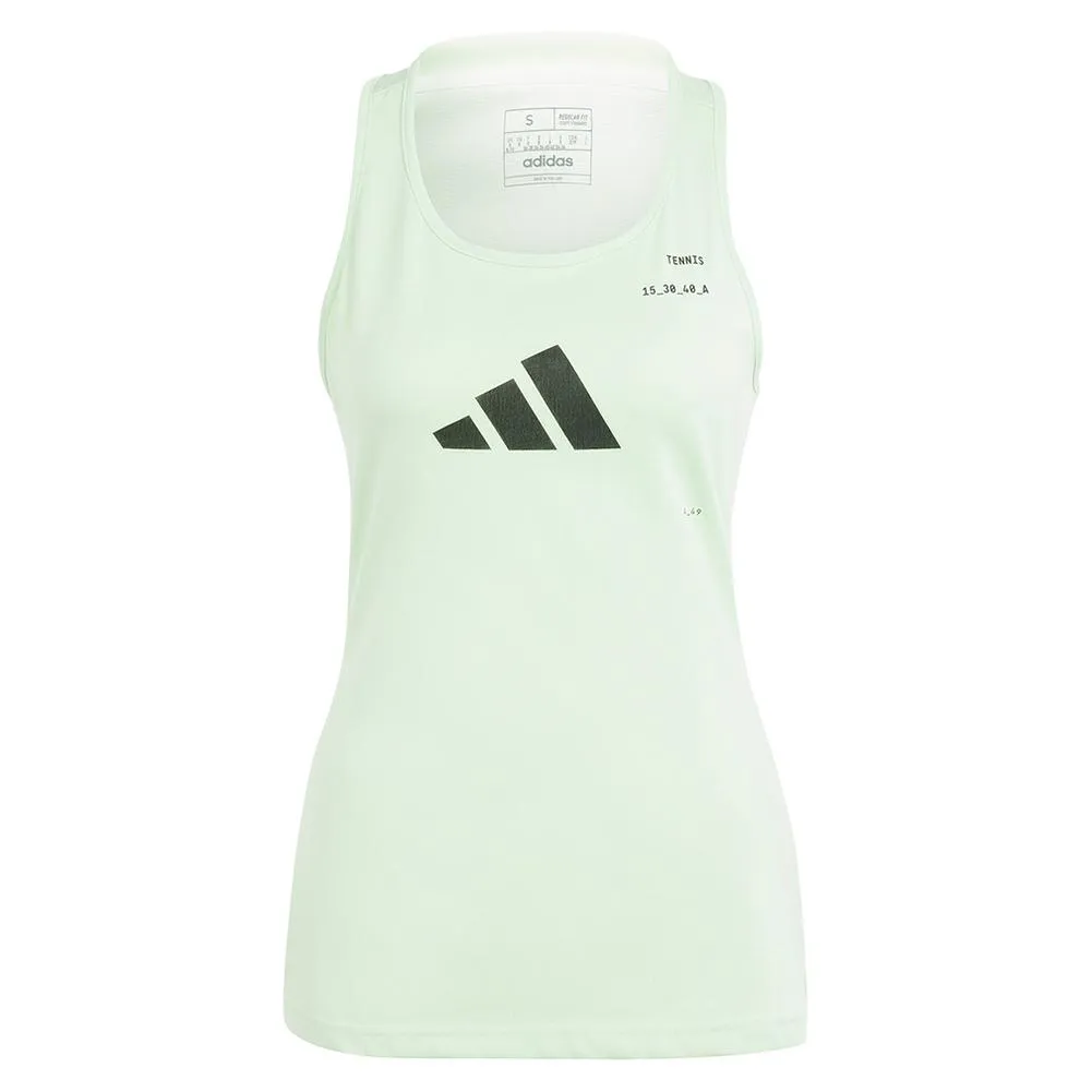 Women's Graphic Tennis Tank Semi Green Spark