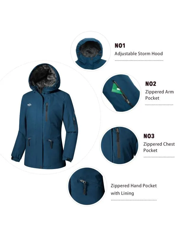 Women's Winter Coats Waterproof Ski Jacket Snowboarding Jacket Atna 111