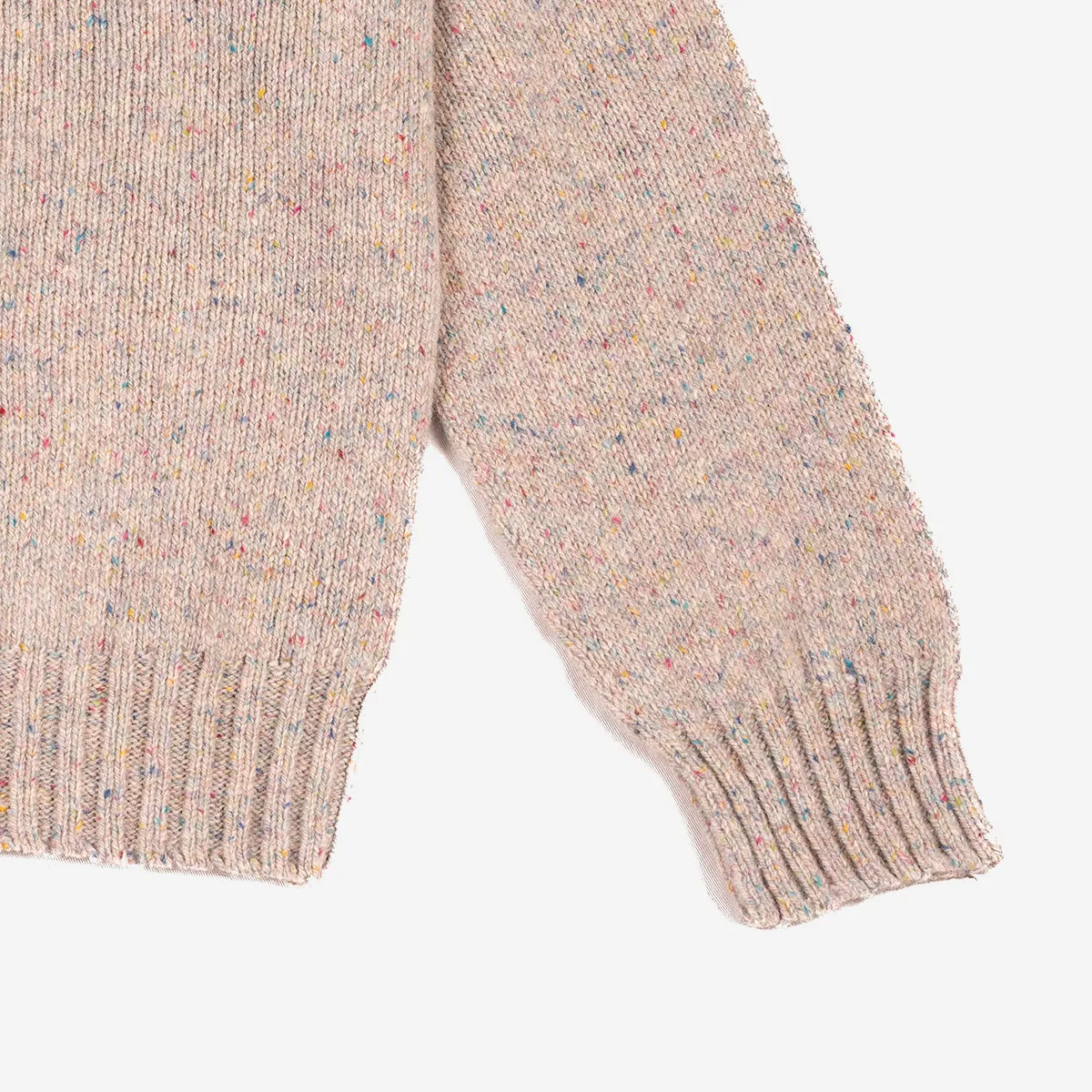 Wool Nep Twist Crew Sweater - Machair