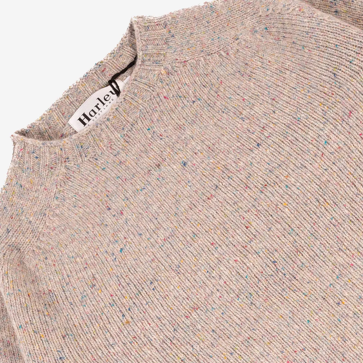 Wool Nep Twist Crew Sweater - Machair