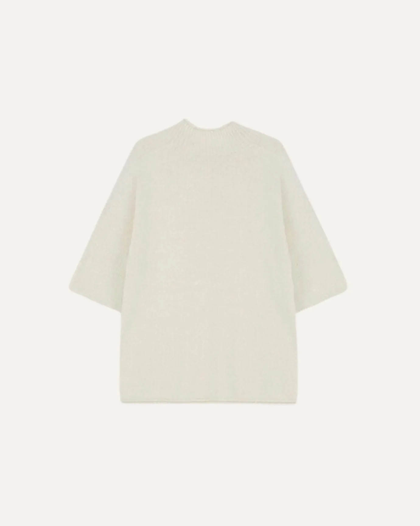 Wool Tee Sweater Half Collar