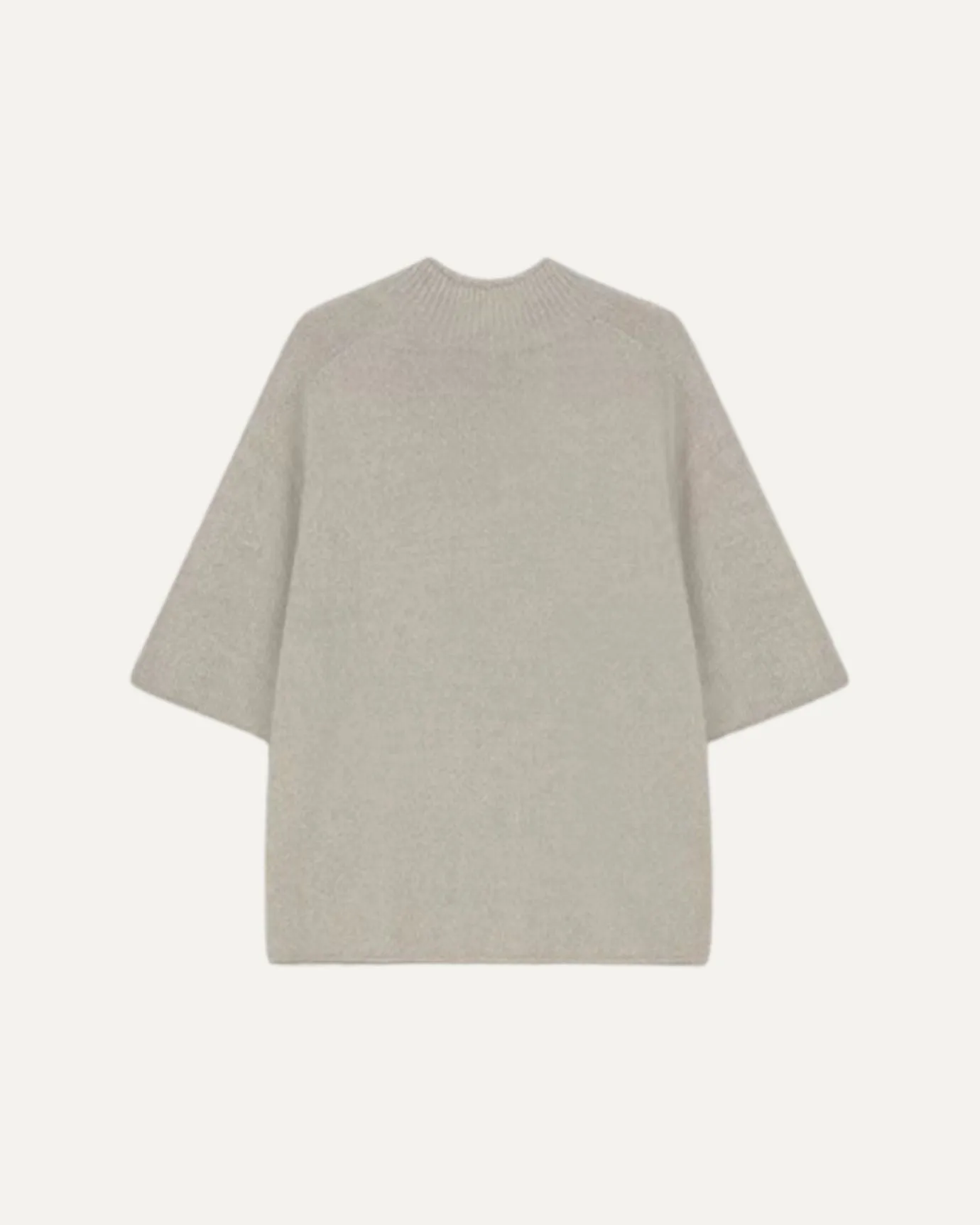 Wool Tee Sweater Half Collar