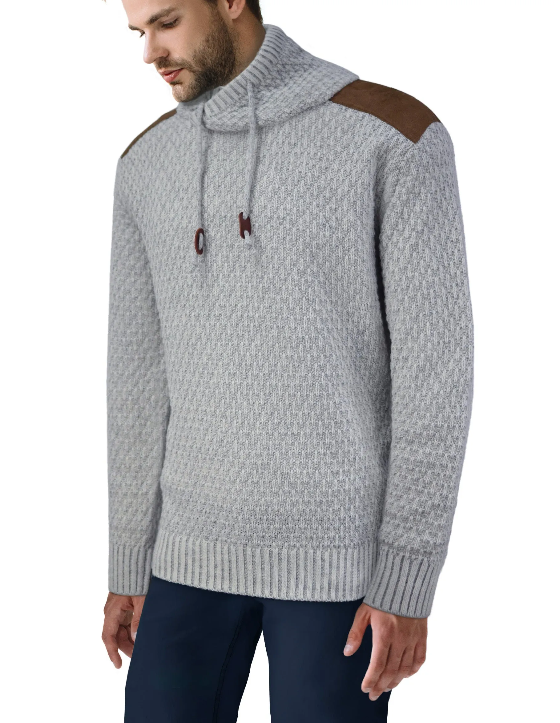 X RAY Men's Casual Knitted Cowl Neck Pullover Sweater