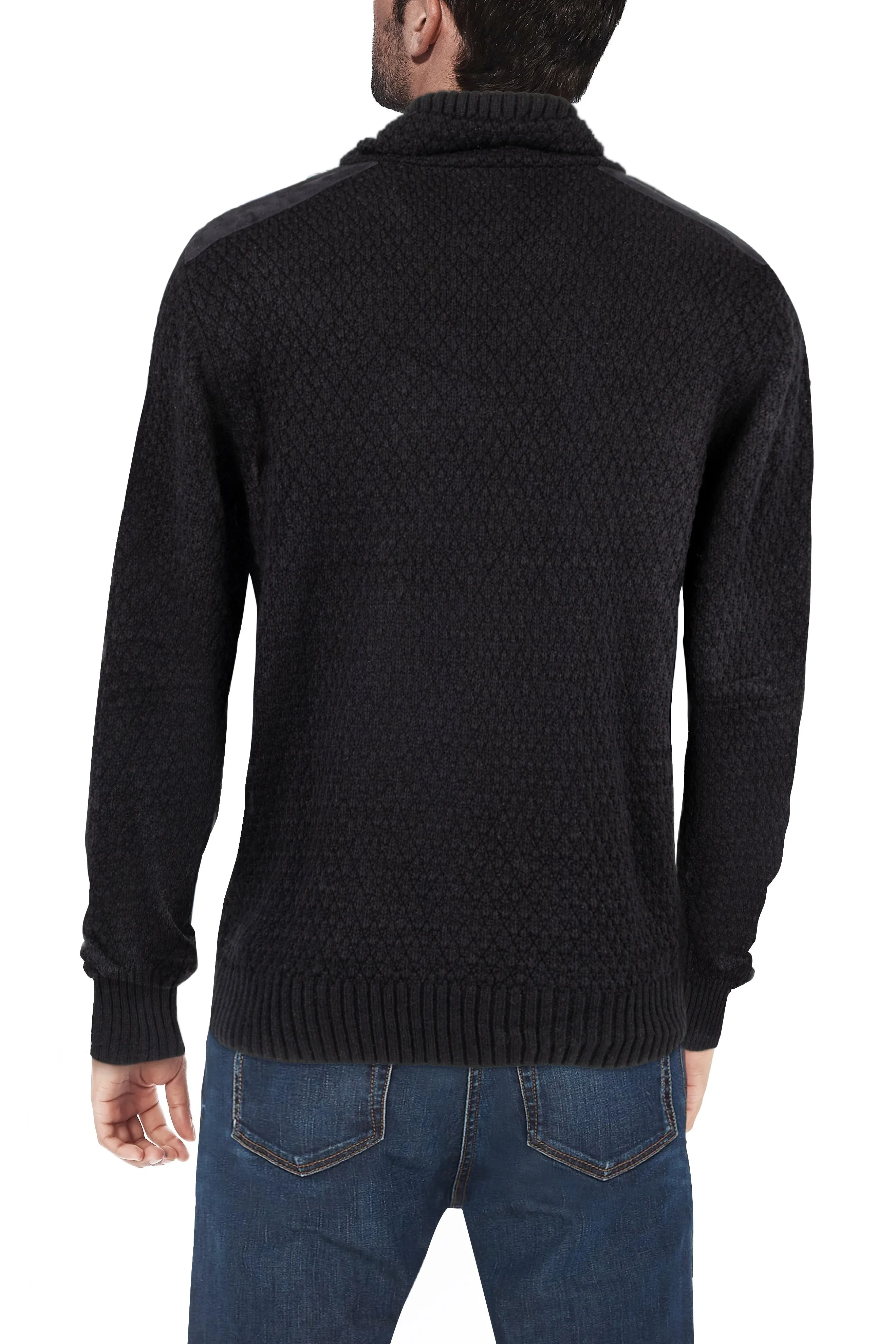 X RAY Men's Casual Knitted Cowl Neck Pullover Sweater