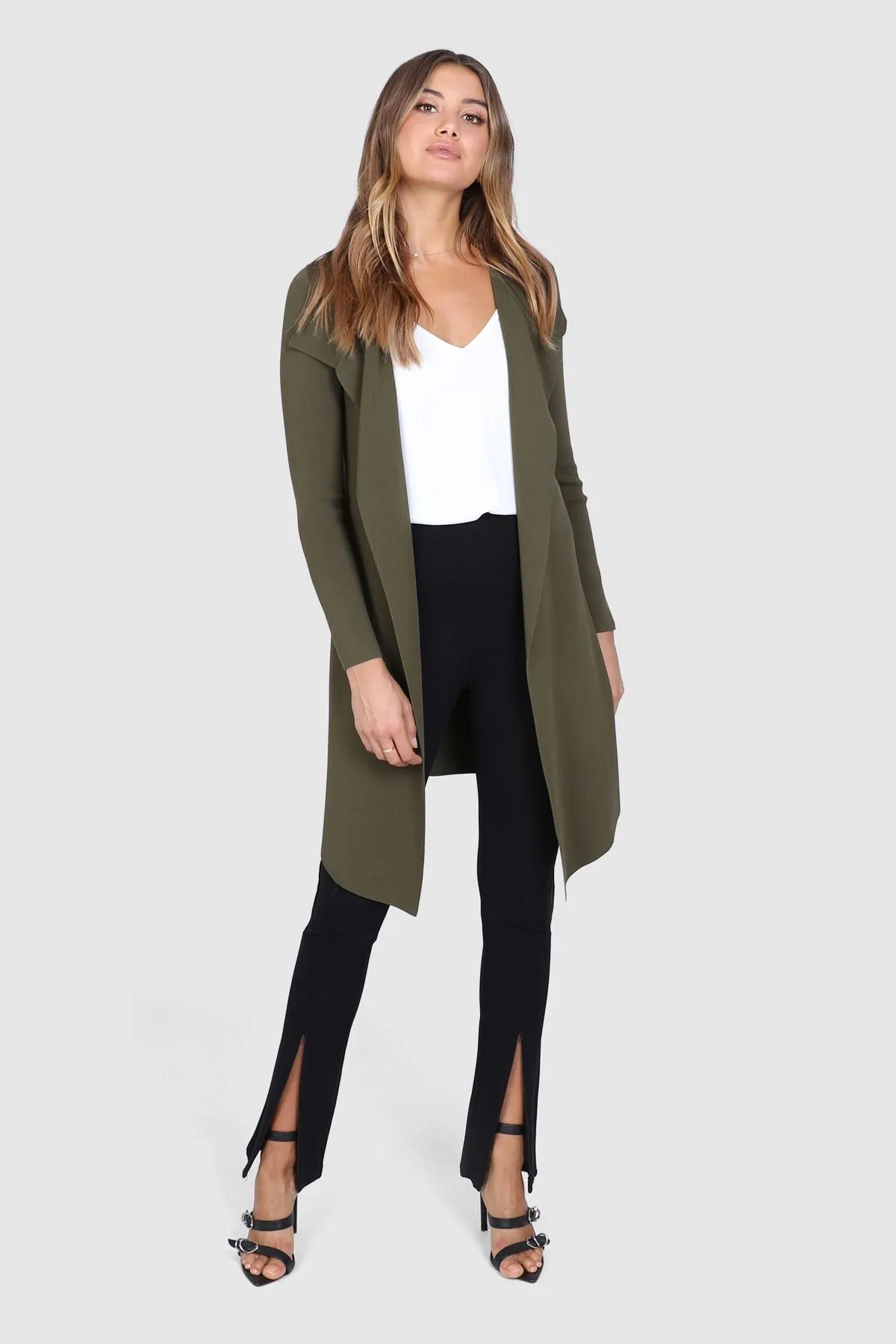 Xander khaki cardigan