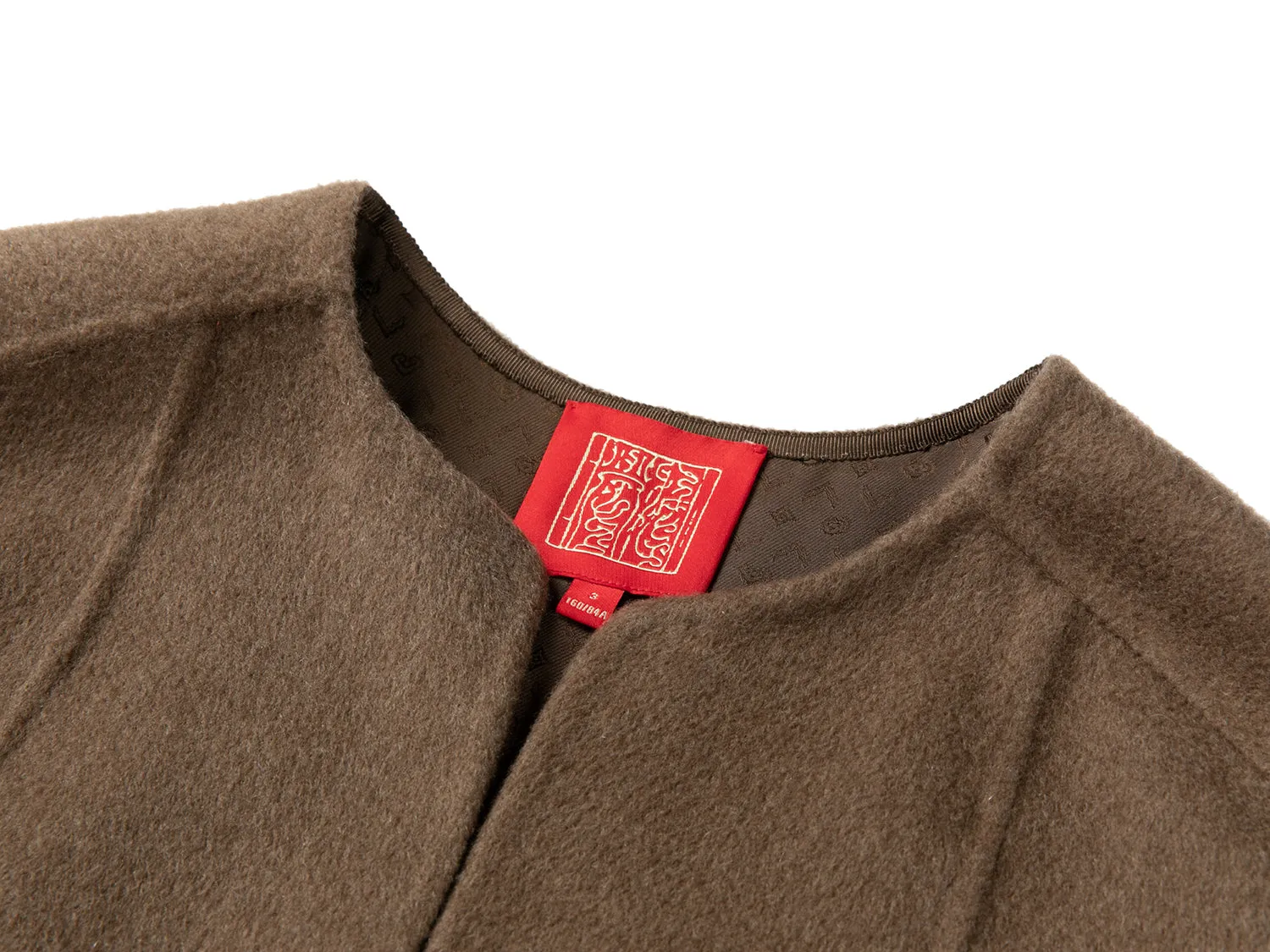 YAYING Crew-neck Ngari Cashmere Coat